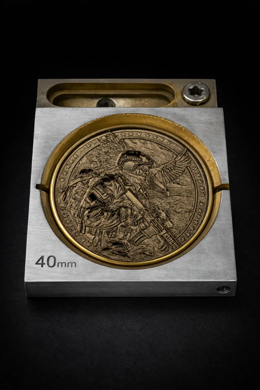 Military memorial engraving